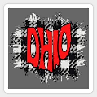 Ohio Flannel Fringe Magnet